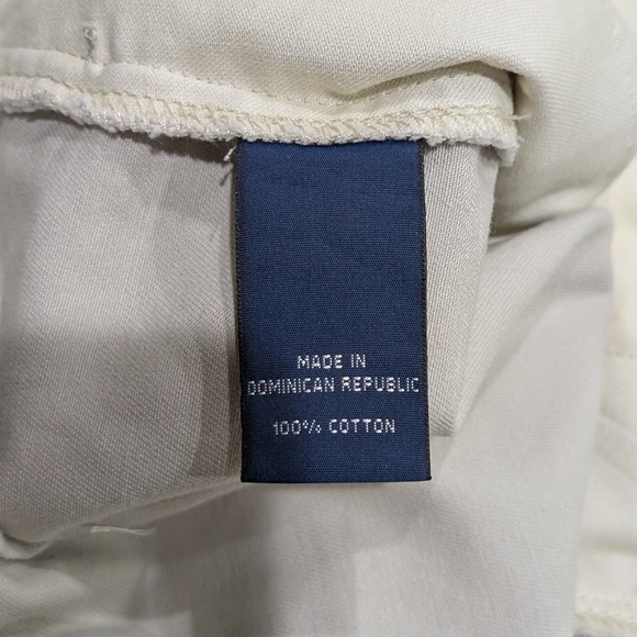 Ralph Lauren Sport Vintage Khaki Chino Shorts Womens Size 10 Beige Cotton Preppy - Picture 8 of 9